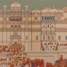 Load image into Gallery viewer, Ashwa Pujan Rajasthani Miniature Painting | Udaipur Mewar Indian Art