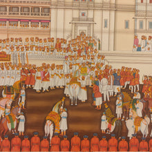 Load image into Gallery viewer, Ashwa Pujan Rajasthani Miniature Painting | Udaipur Mewar Indian Art
