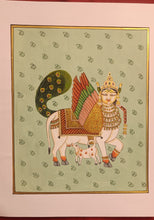 Load image into Gallery viewer, Original Kamadhenu Holy Cow Pichwai Art Indian Miniature Painting