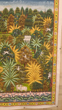 Load image into Gallery viewer, Jungle scene large pichwai painting