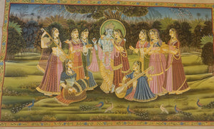Large Krishna Radha Painting