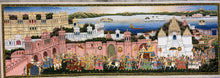 Load image into Gallery viewer, Morning Scene Rajasthani Royal Wedding Procession Painting by Krishna Mohan Joshi – 6 × 2 ft