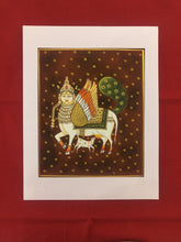 Load image into Gallery viewer, Traditional Indian Kamadenu Holy Cow Fine Pichwai Painting on Paper