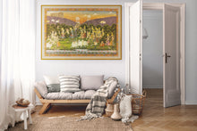 Load image into Gallery viewer, Divine Splendor: Krishna Janmashtami 2*3 FT Large Pichwai - Gold Work