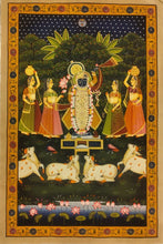 Load image into Gallery viewer, Original Vintage Lord Shreenathji 2*3 Ft Large Pichwai Painting