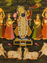 Load image into Gallery viewer, Original Vintage Lord Shreenathji 2*3 Ft Large Pichwai Painting