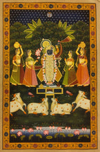 Load image into Gallery viewer, Original Vintage Lord Shreenathji 2*3 Ft Large Pichwai Painting