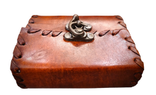 Load image into Gallery viewer, Handcrafted Locked Vintage Leather Bound Journal - 100 Unlined Refillable Pages