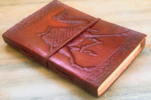Load image into Gallery viewer, Handmade Leather Diary Notebook