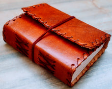 Load image into Gallery viewer, Brown Colour Leather Notebook