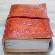 Load image into Gallery viewer, Chakra Embossed Leather Diary
