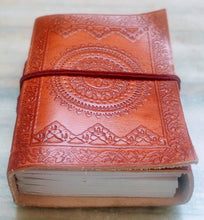 Load image into Gallery viewer, Chakra Embossed Leather Journal
