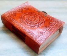 Load image into Gallery viewer, Custom Leather Notebook with Lock