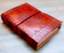 Load image into Gallery viewer, Embossed Leather Diary Journal
