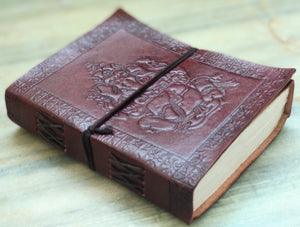 Embossed Leather Diary Journal