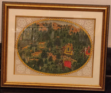 Load image into Gallery viewer, Hand Painted Mughal Hunting Fight Scene Miniature Painting India Artwork - ArtUdaipur