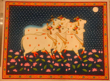 Load image into Gallery viewer, Holy Pichwai Cow Painting