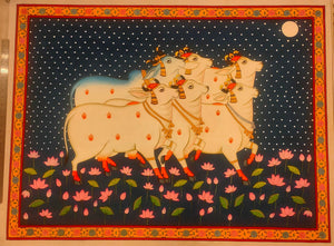 Holy Pichwai Cow Painting