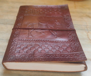 Horse Embossed Leather Bound Journal