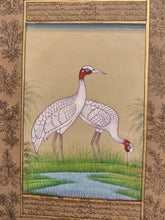 Load image into Gallery viewer, Hand Painted Ostrich Bird Birds Miniature Painting India Artwork Paper Nature - ArtUdaipur