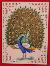 Load image into Gallery viewer, Peacock Bird Birds Miniature Painting India Art Synthetic Ivory - ArtUdaipur
