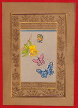 Load image into Gallery viewer, Hand Painted Butterfly Bird Birds Miniature Painting India Art - ArtUdaipur