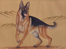 Load image into Gallery viewer, Hand Painted Courage Dog Loyal Miniature Painting India Art Paper WildLife - ArtUdaipur