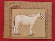 Load image into Gallery viewer, Hand Painted Horse Power Animal Miniature Painting India Art Nature on Paper - ArtUdaipur