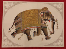 Load image into Gallery viewer, Hand Painted Tiger Animal Miniature Painting India Art Faux Synthetic Ivory - ArtUdaipur