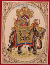 Load image into Gallery viewer, Hand Painted Mughal Ambabari Miniature Painting India Art on Synthetic Ivory - ArtUdaipur