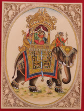 Load image into Gallery viewer, Hand Painted Mughal Ambabari Miniature Painting India Art on Synthetic Ivory - ArtUdaipur