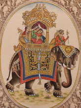 Load image into Gallery viewer, Hand Painted Mughal Ambabari Miniature Painting India Art on Synthetic Ivory - ArtUdaipur