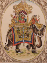 Load image into Gallery viewer, Hand Painted Mughal Ambabari Miniature Painting India Art on Synthetic Ivory - ArtUdaipur