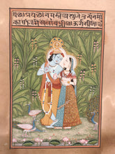 Load image into Gallery viewer, Famous Romantic Painting Krishna Radha Original Love Making - ArtUdaipur