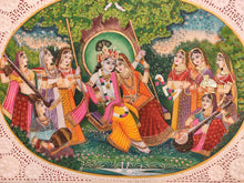 Load image into Gallery viewer, Radha Krishna Indian Miniature Painting Famous Romantic Collection Art - ArtUdaipur