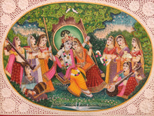 Load image into Gallery viewer, Radha Krishna Indian Miniature Painting Famous Romantic Collection Art - ArtUdaipur