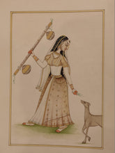 Load image into Gallery viewer, Handmade Indian Miniature Ragini Painting Paper Colors Art Traditional Exquisite - ArtUdaipur