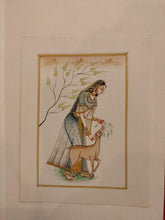 Load image into Gallery viewer, Handmade Indian Miniature Ragini Painting Paper Colors Art Traditional Exquistie - ArtUdaipur