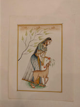 Load image into Gallery viewer, Handmade Indian Miniature Ragini Painting Paper Colors Art Traditional Exquistie - ArtUdaipur