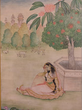 Load image into Gallery viewer, Handmade Indian Miniature Ragini Painting Paper Colors Art Traditional Exquistie - ArtUdaipur