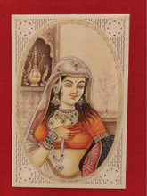 Load image into Gallery viewer, Handmade Indian Miniature Ragini Painting Synthetic Ivory Colors Traditional - ArtUdaipur
