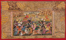 Load image into Gallery viewer, Famous HaldiGhati War Battle Indian Miniature Painting Art - ArtUdaipur