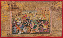 Load image into Gallery viewer, Famous HaldiGhati War Battle Indian Miniature Painting Art - ArtUdaipur

