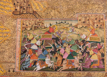 Load image into Gallery viewer, Famous HaldiGhati War Battle Indian Miniature Painting Art - ArtUdaipur