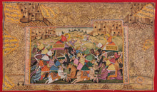 Load image into Gallery viewer, Famous HaldiGhati War Battle Indian Miniature Painting Art - ArtUdaipur