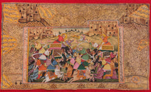 Load image into Gallery viewer, Famous HaldiGhati War Battle Indian Miniature Painting Art - ArtUdaipur