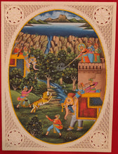 Load image into Gallery viewer, Tiger Hunting Scene Painting Artwork