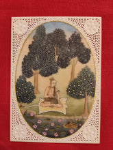Load image into Gallery viewer, Indian Hand Painted Sadhu Miniature Painting Synthetic Ivory Colors Natural Art - ArtUdaipur