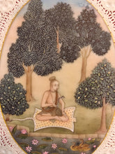 Load image into Gallery viewer, Indian Hand Painted Sadhu Miniature Painting Synthetic Ivory Colors Natural Art - ArtUdaipur