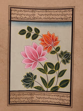 Load image into Gallery viewer, Beautiful Flower on Paper Art Collection Indian Miniature Painting - ArtUdaipur